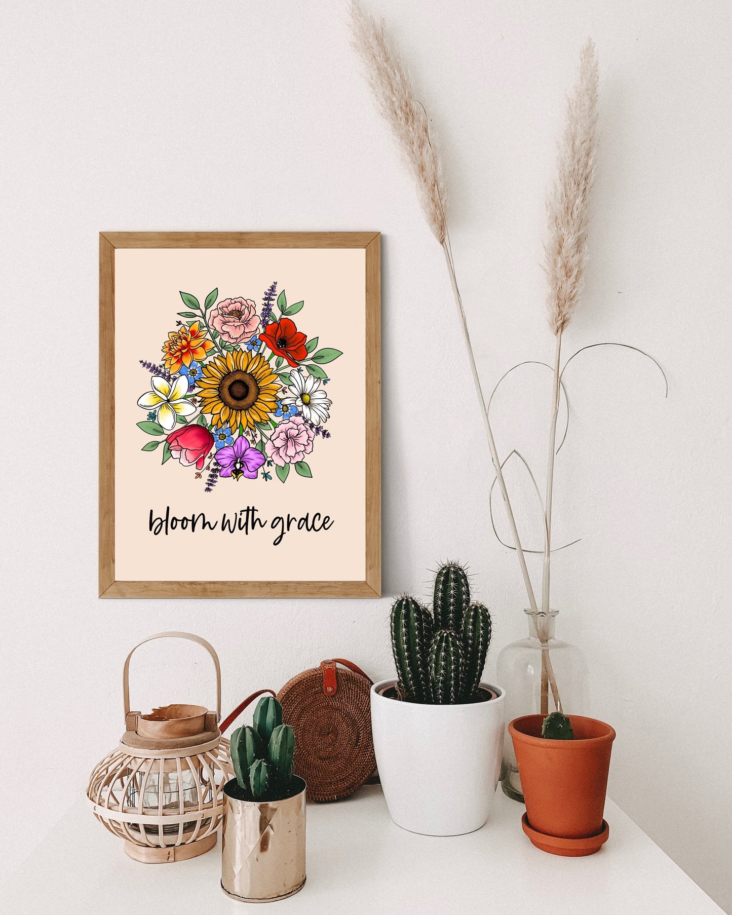 Bloom With Grace Floral Art Print